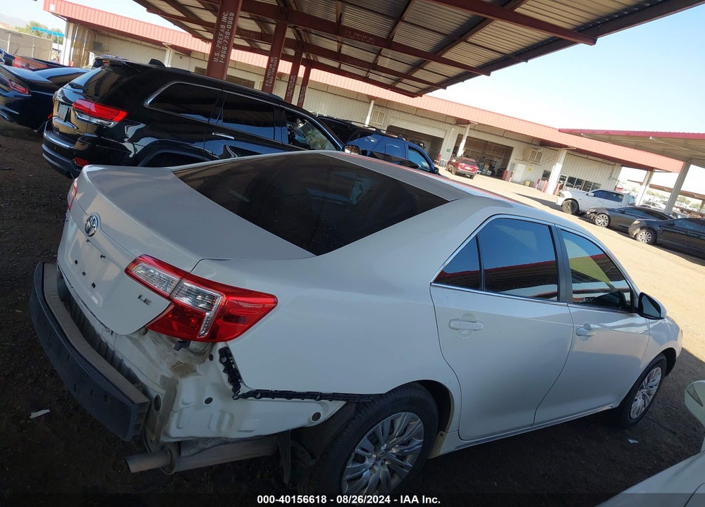 2012 TOYOTA CAMRY LE VIN: 4T4BF1FKXCR198624
