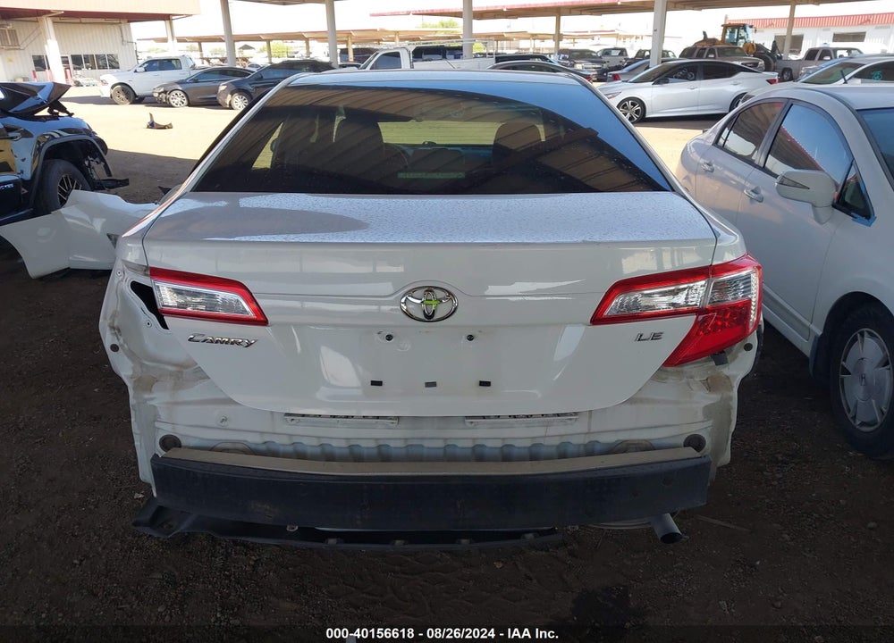 2012 TOYOTA CAMRY LE VIN: 4T4BF1FKXCR198624