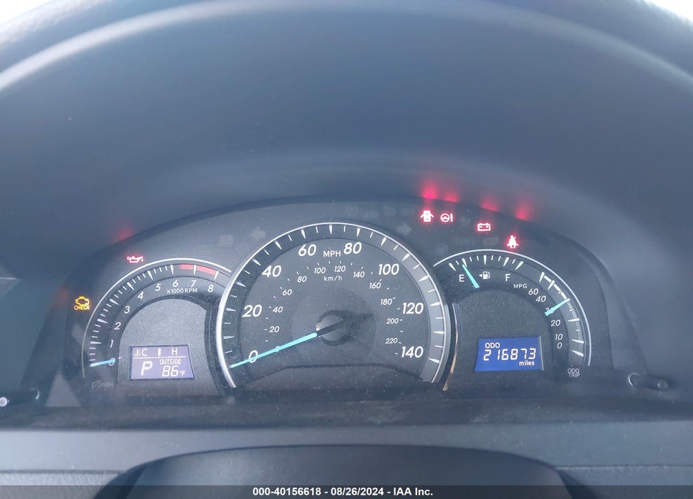 2012 TOYOTA CAMRY LE VIN: 4T4BF1FKXCR198624