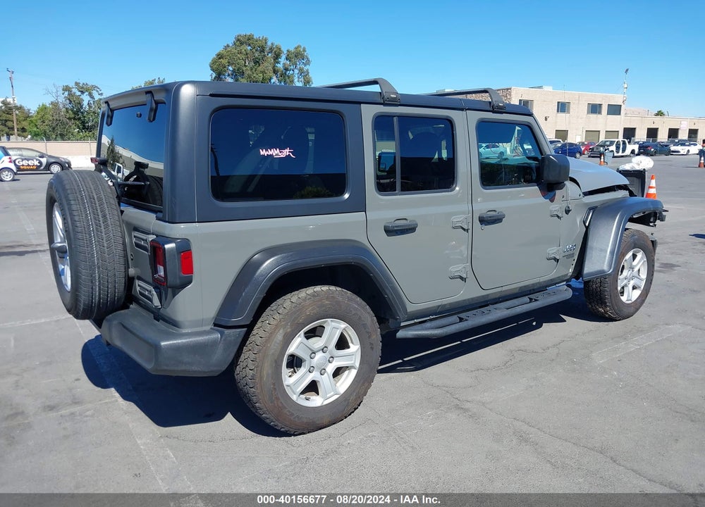 2019 JEEP WRANGLER UNLIMITED SPORT S 4X4 VIN: 1C4HJXDN7KW638082