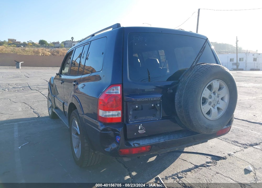 2003 MITSUBISHI MONTERO 20TH ANNIVERSARY/LIMITED VIN: JA4NW51S73J022457