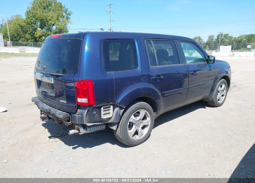 2014 HONDA PILOT EX-L VIN: 5FNYF4H79EB034022