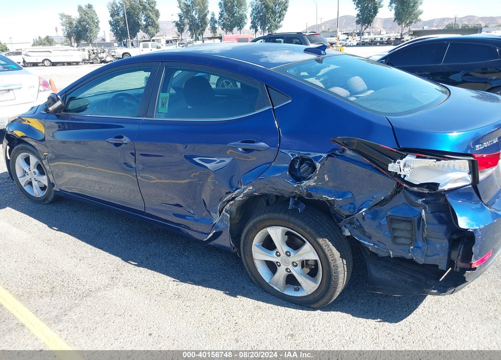 2016 HYUNDAI ELANTRA VALUE EDITION VIN: 5NPDH4AE9GH767046