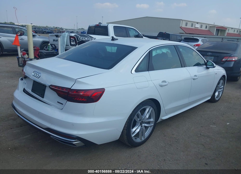 2024 AUDI A4 PREMIUM PLUS 45 TFSI S LINE QUATTRO S TRONIC VIN: WAUEAAF4XRN006579