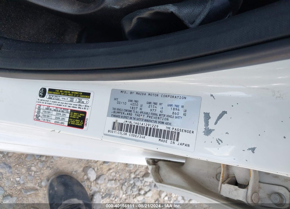 2010 MAZDA 3 S SPORT VIN: JM1BL1H61A1291229