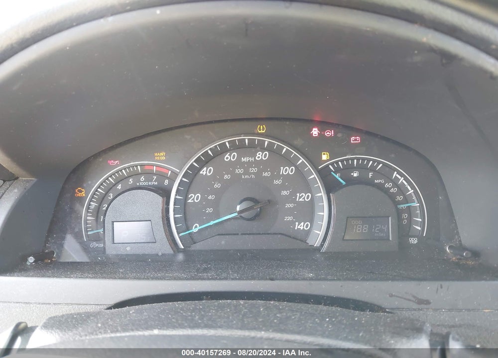 2012 TOYOTA CAMRY LE VIN: 4T4BF1FK9CR160186