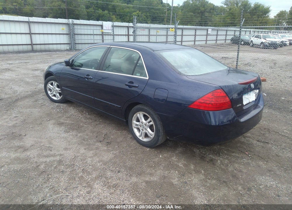 2007 HONDA ACCORD 2.4 SE VIN: 1HGCM56357A222619