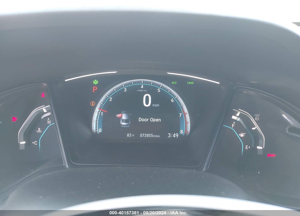 2019 HONDA CIVIC LX VIN: 2HGFC2F66KH554832