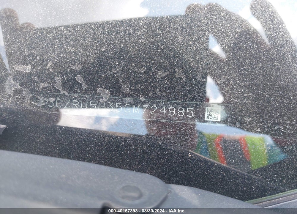 2016 HONDA HR-V LX VIN: 3CZRU5H35GM724985