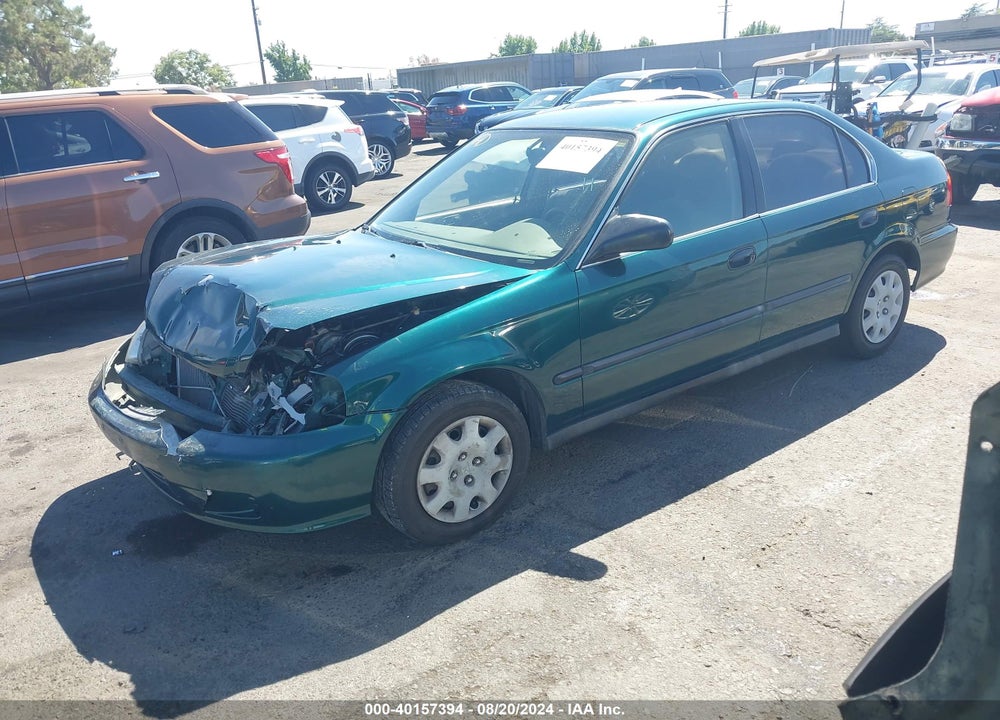 2000 HONDA CIVIC LX VIN: JHMEJ6673YS009624