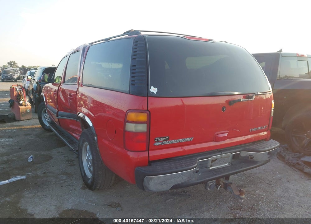 2002 CHEVROLET SUBURBAN 1500 LT VIN: 3GNEC16Z62G206812