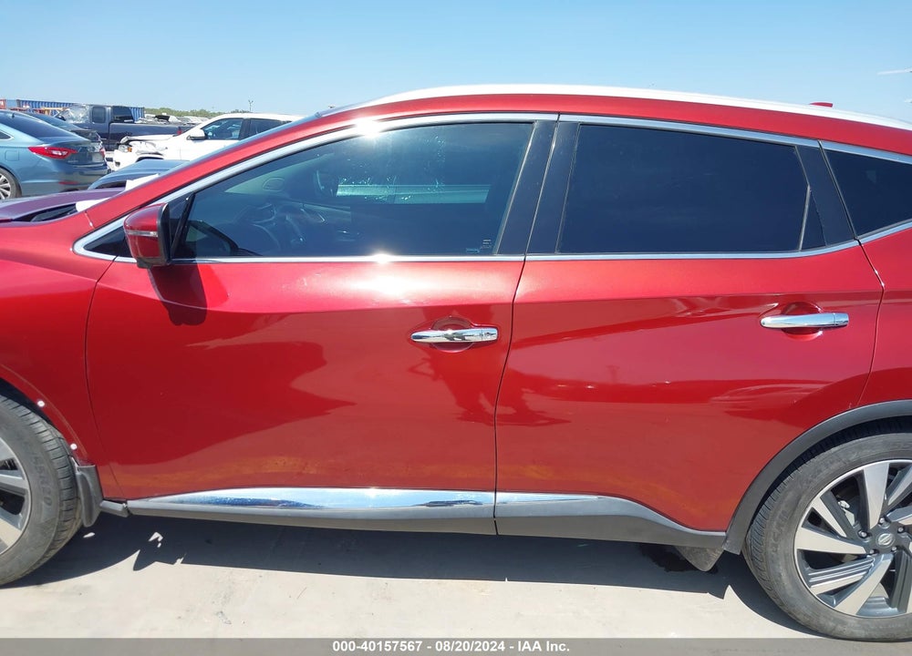 2016 NISSAN MURANO PLATINUM VIN: 5N1AZ2MG7GN168448