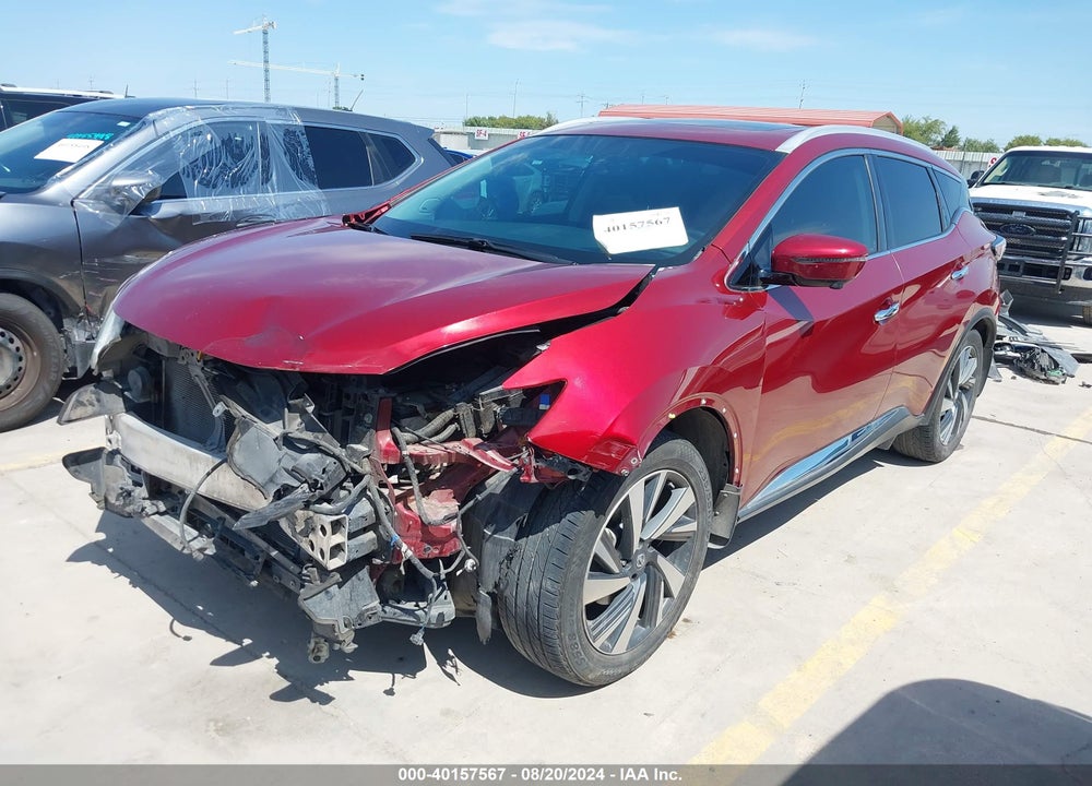 2016 NISSAN MURANO PLATINUM VIN: 5N1AZ2MG7GN168448