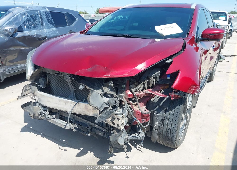 2016 NISSAN MURANO PLATINUM VIN: 5N1AZ2MG7GN168448