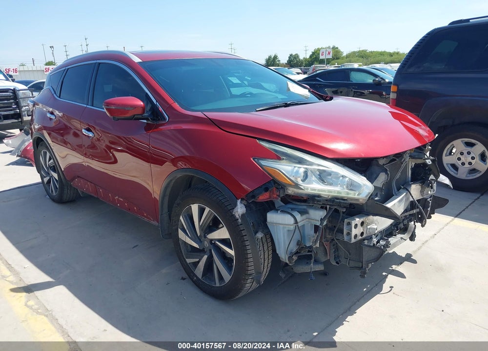 2016 NISSAN MURANO PLATINUM VIN: 5N1AZ2MG7GN168448