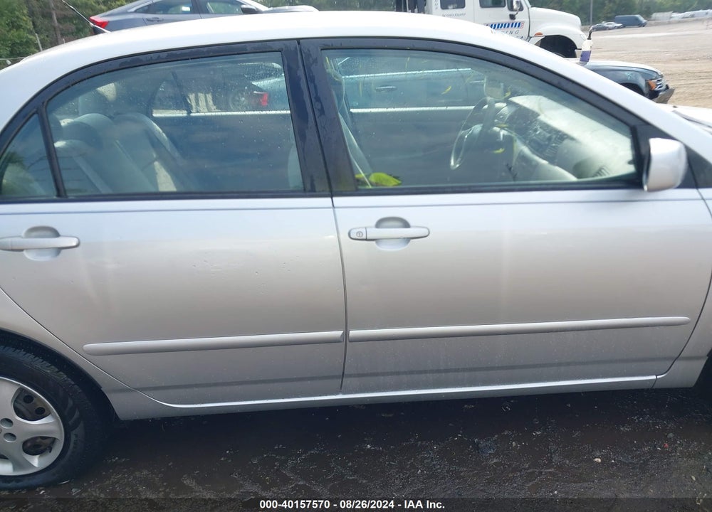 2008 TOYOTA COROLLA LE VIN: 2T1BR30E18C929627
