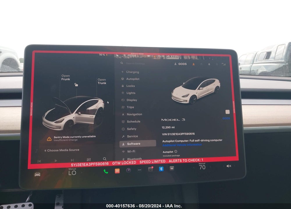 2023 TESLA MODEL 3 REAR-WHEEL DRIVE VIN: 5YJ3E1EA3PF590616