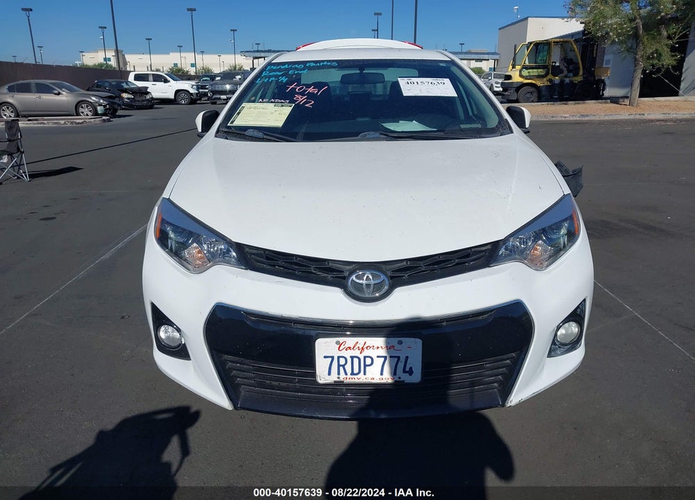 2016 TOYOTA COROLLA S PLUS VIN: 5YFBURHE5GP435212