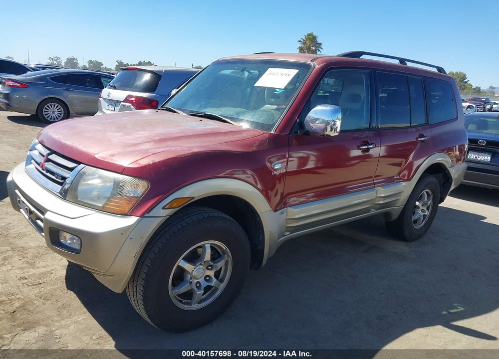 2001 MITSUBISHI MONTERO LIMITED VIN: JA4MW51R51J038274