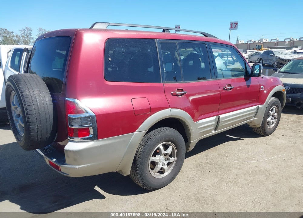 2001 MITSUBISHI MONTERO LIMITED VIN: JA4MW51R51J038274