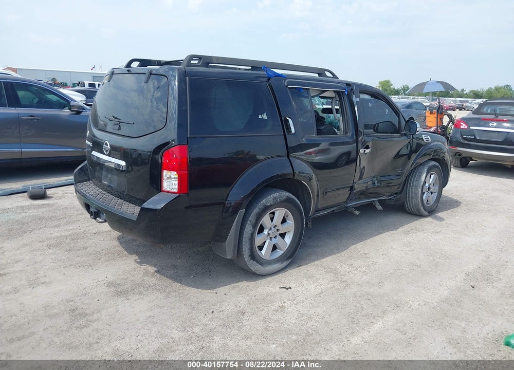 2011 NISSAN PATHFINDER SV VIN: 5N1AR1NN2BC609740