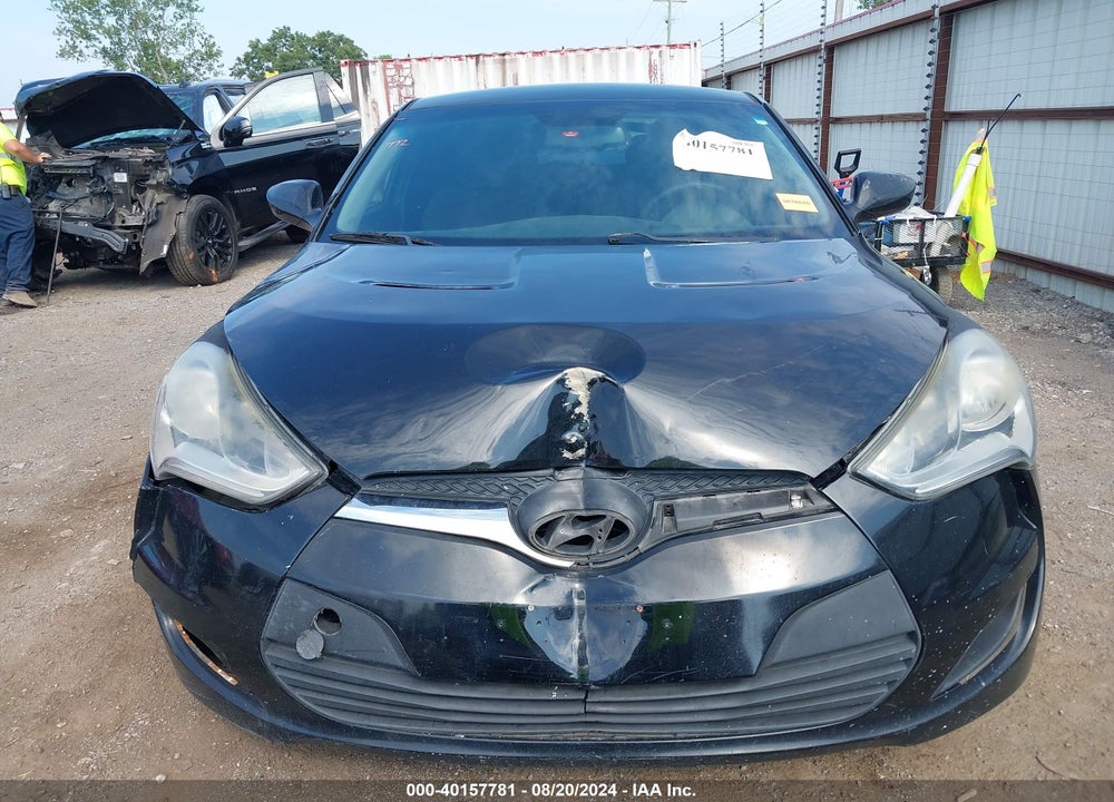 2013 HYUNDAI VELOSTER BASE W/BLACK VIN: KMHTC6AD6DU145062