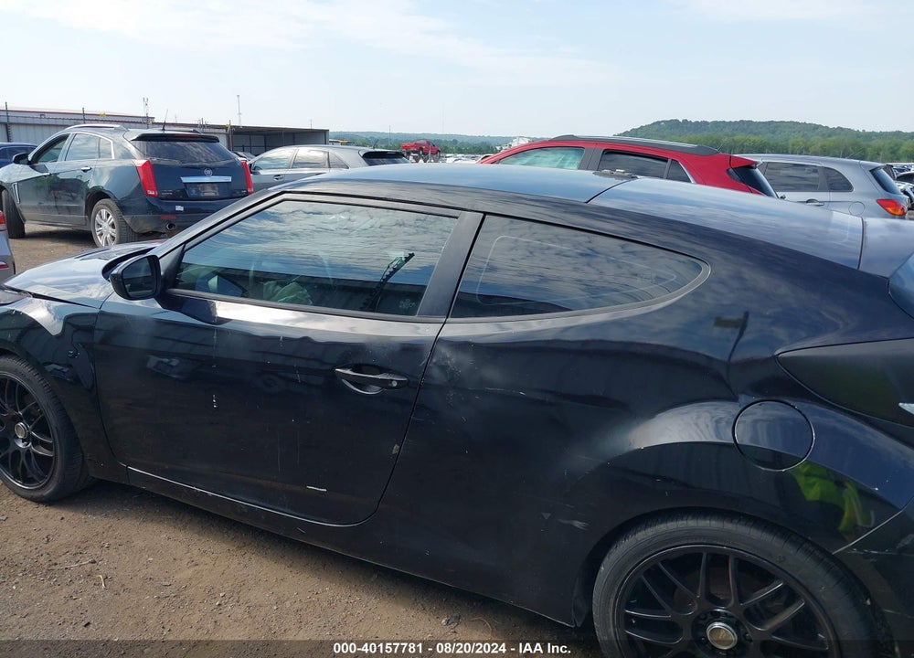 2013 HYUNDAI VELOSTER BASE W/BLACK VIN: KMHTC6AD6DU145062