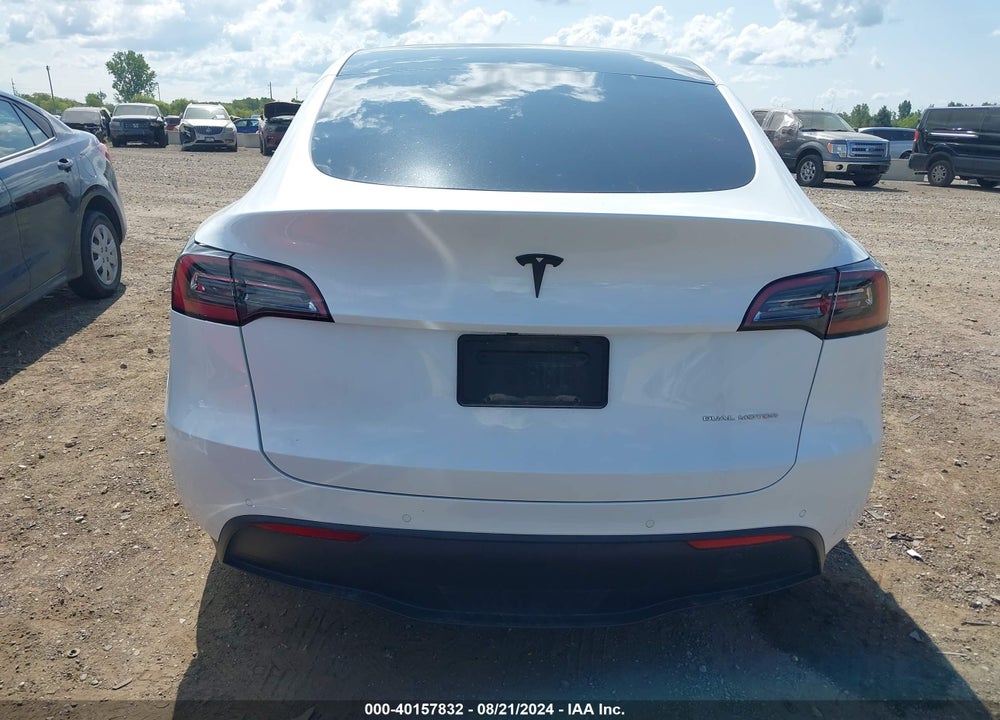 2021 TESLA MODEL Y LONG RANGE DUAL MOTOR ALL-WHEEL DRIVE VIN: 5YJYGDEE0MF295795