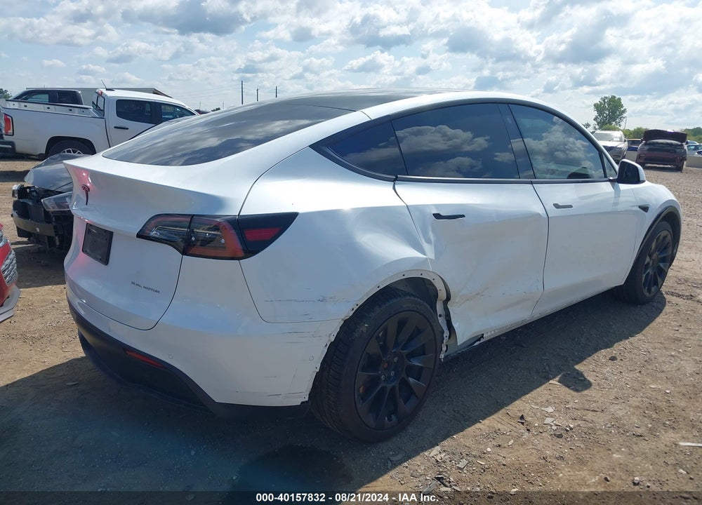 2021 TESLA MODEL Y LONG RANGE DUAL MOTOR ALL-WHEEL DRIVE VIN: 5YJYGDEE0MF295795