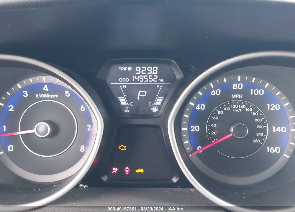 2013 HYUNDAI ELANTRA GLS VIN: KMHDH4AE8DU919752
