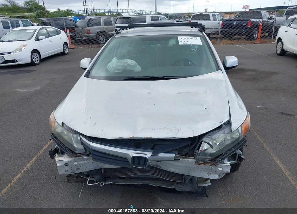 2012 HONDA CIVIC LX VIN: 2HGFB2F55CH605197
