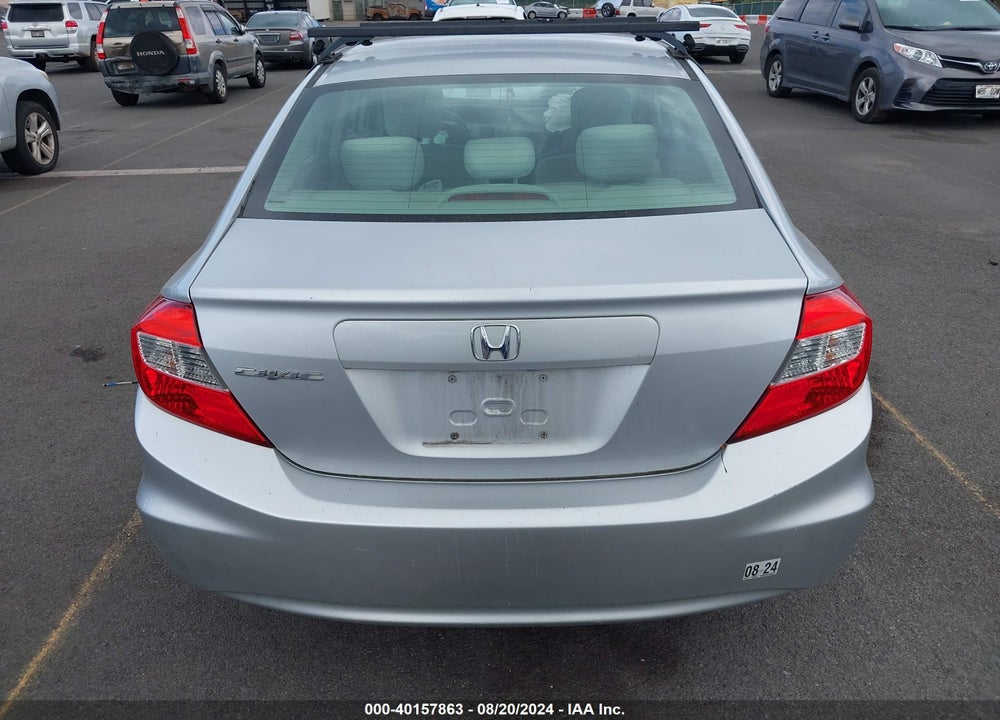 2012 HONDA CIVIC LX VIN: 2HGFB2F55CH605197
