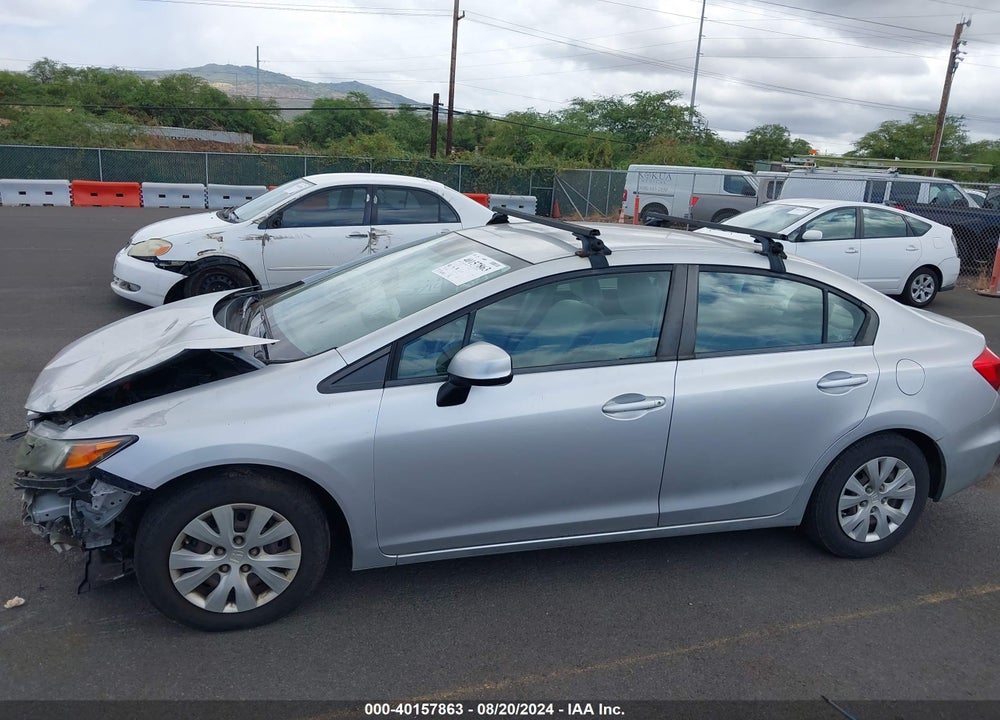2012 HONDA CIVIC LX VIN: 2HGFB2F55CH605197