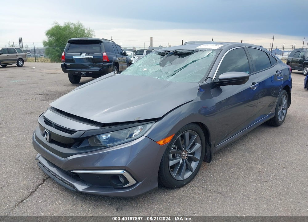 2021 HONDA CIVIC EX-L VIN: 2HGFC1F73MH701419