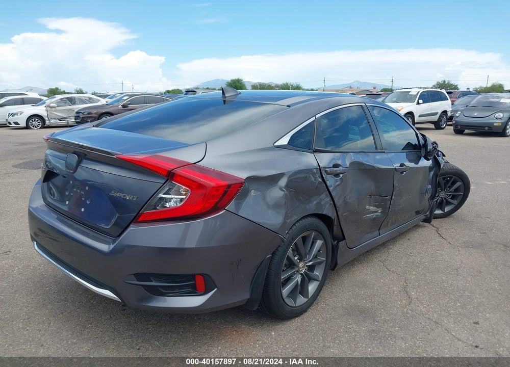 2021 HONDA CIVIC EX-L VIN: 2HGFC1F73MH701419