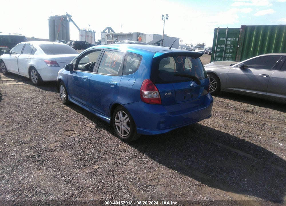 2008 HONDA FIT SPORT VIN: JHMGD38638S065369