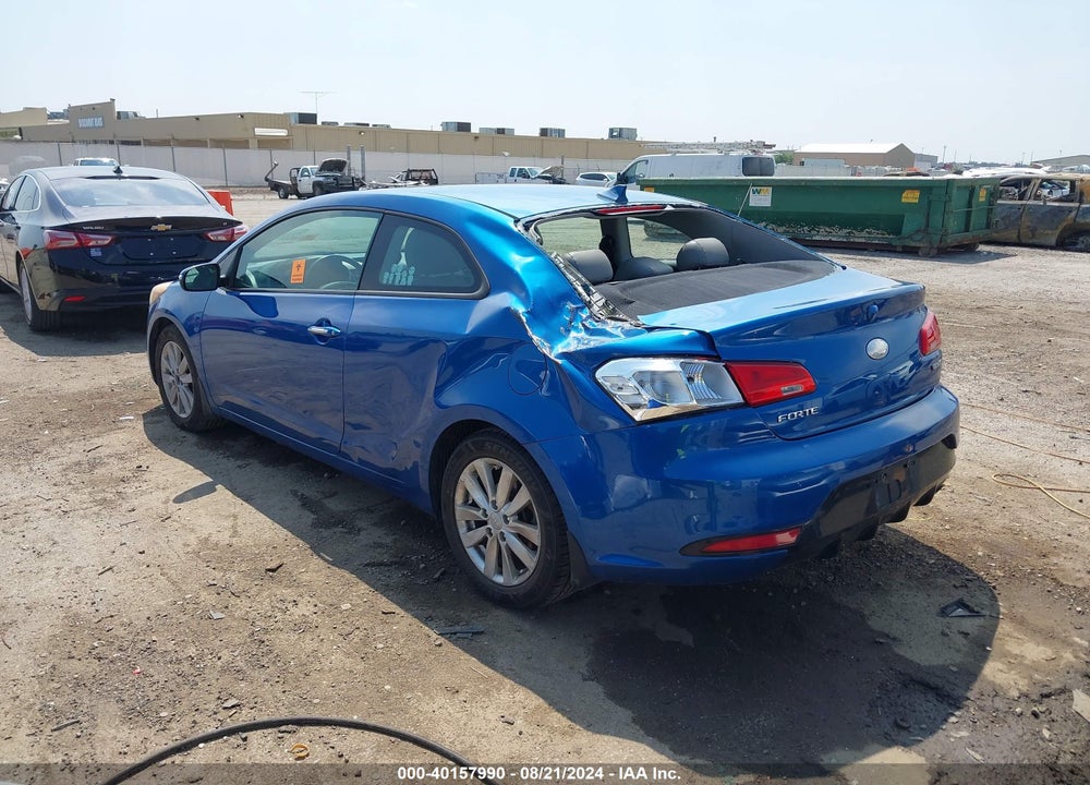 2014 KIA FORTE KOUP EX VIN: KNAFX6A80E5205919