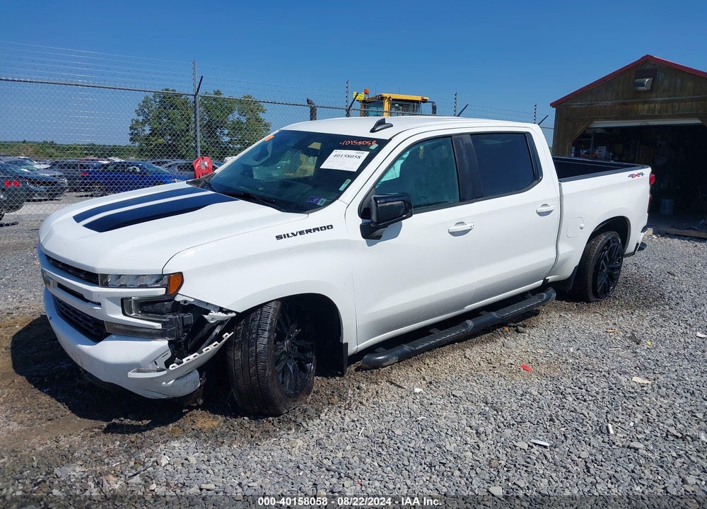 2021 CHEVROLET SILVERADO 1500 4WD SHORT BED RST VIN: 1GCPYEEK8MZ424185