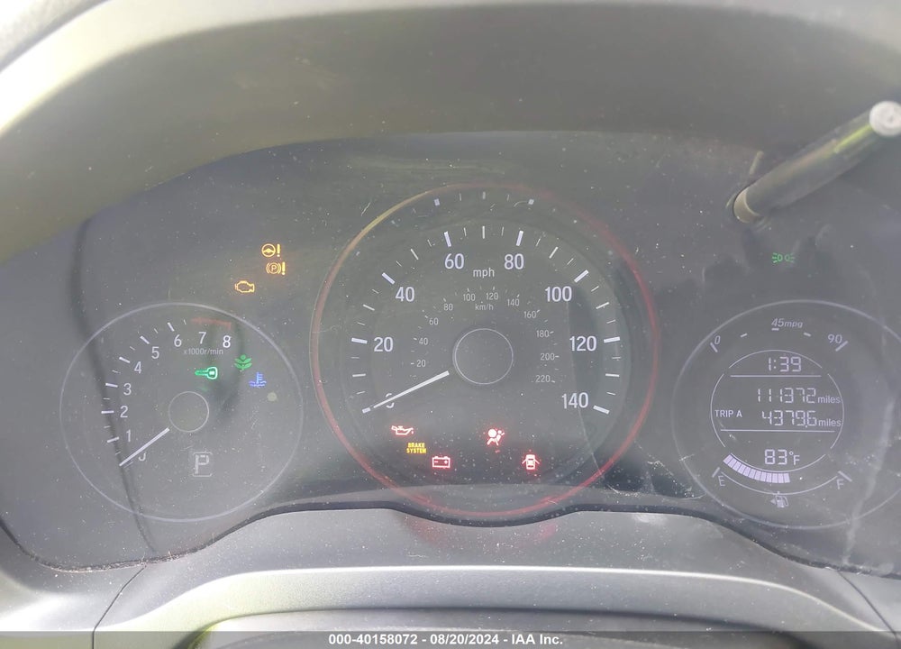 2019 HONDA HR-V LX VIN: 3CZRU5H38KG700042