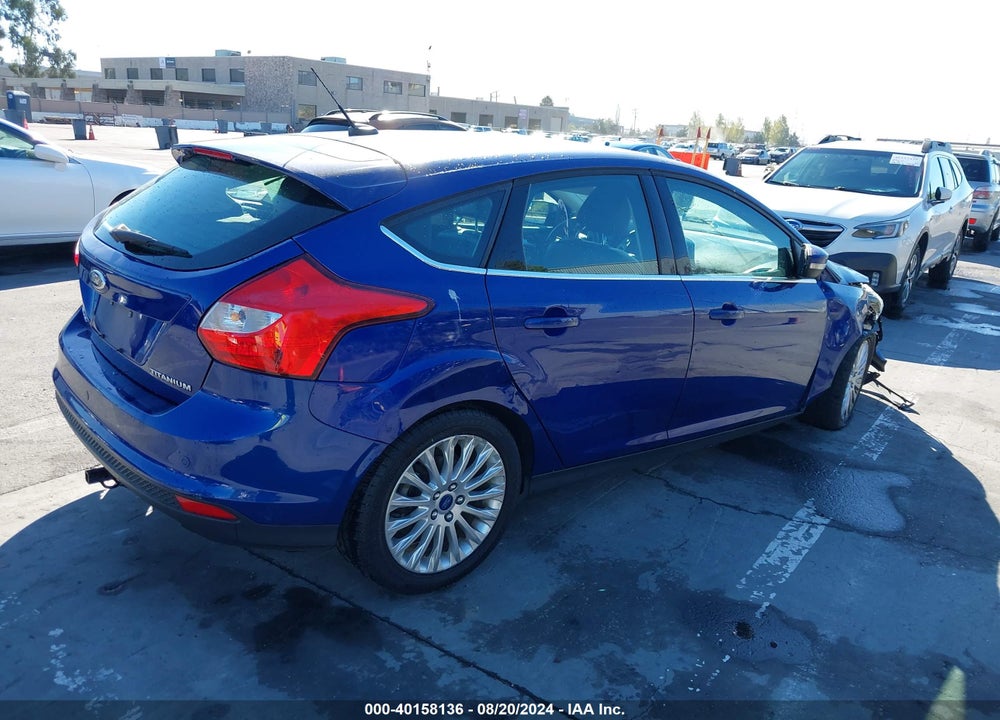 2012 FORD FOCUS TITANIUM VIN: 1FAHP3N23CL264543
