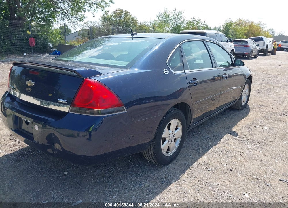 2008 CHEVROLET IMPALA LT VIN: 2G1WT58K089251633