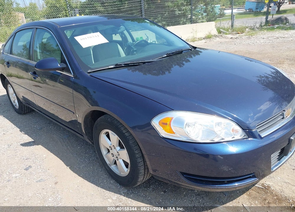 2008 CHEVROLET IMPALA LT VIN: 2G1WT58K089251633