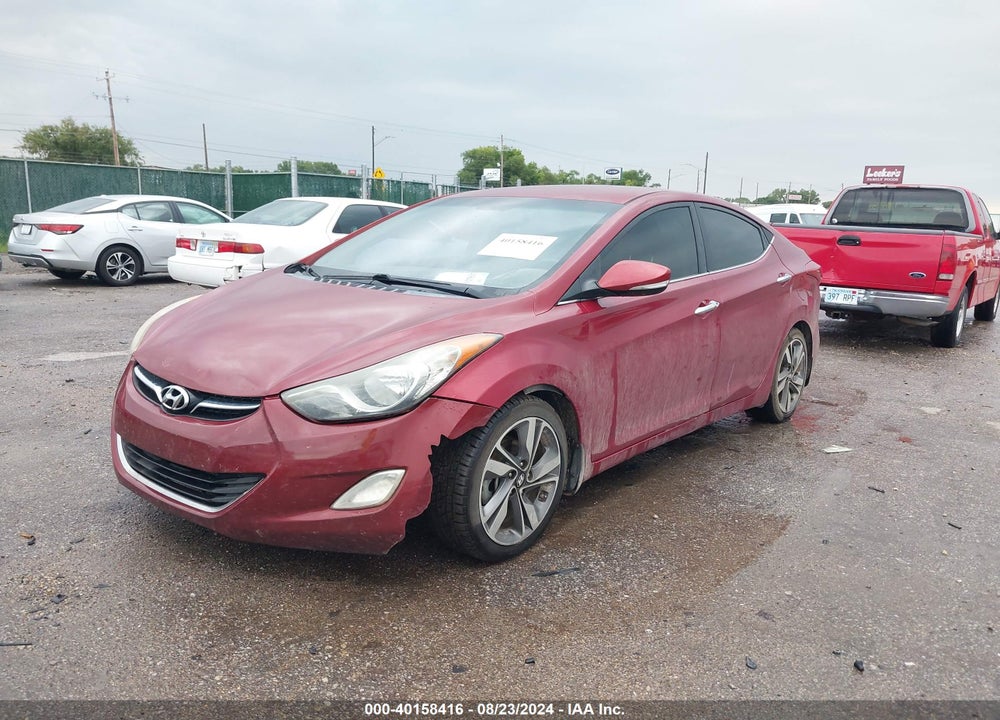 2014 HYUNDAI ELANTRA LIMITED VIN: 5NPDH4AE2EH458225