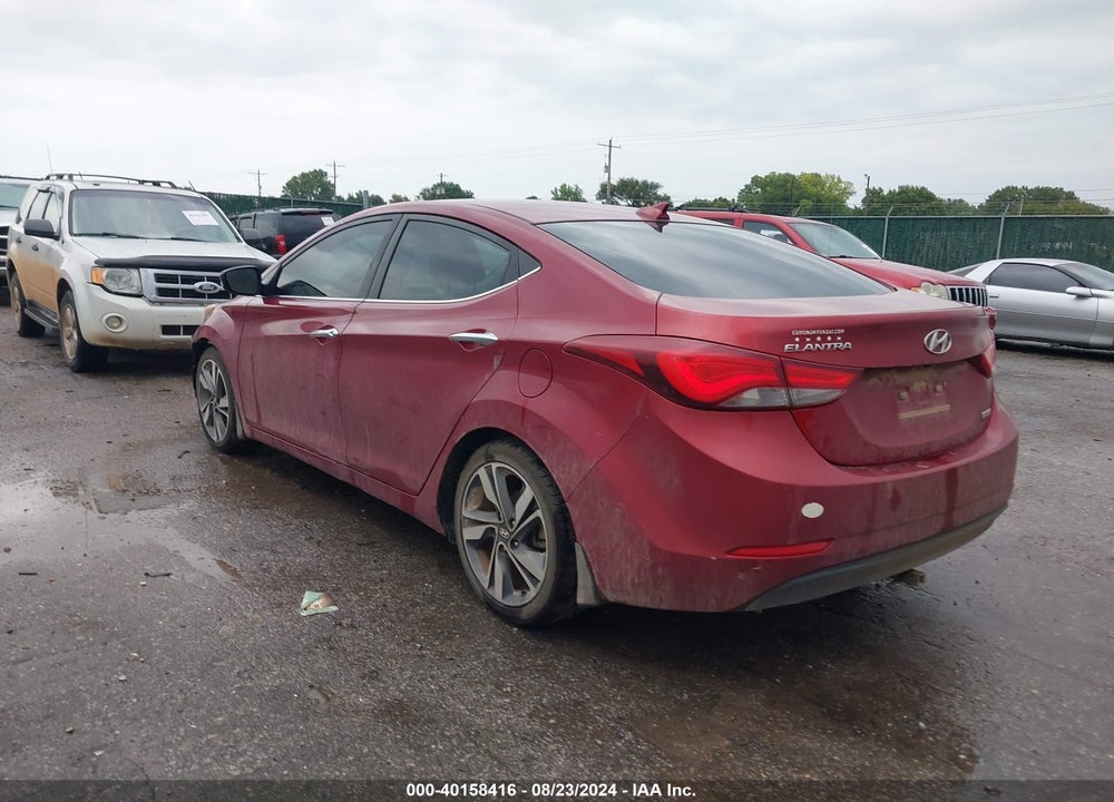 2014 HYUNDAI ELANTRA LIMITED VIN: 5NPDH4AE2EH458225
