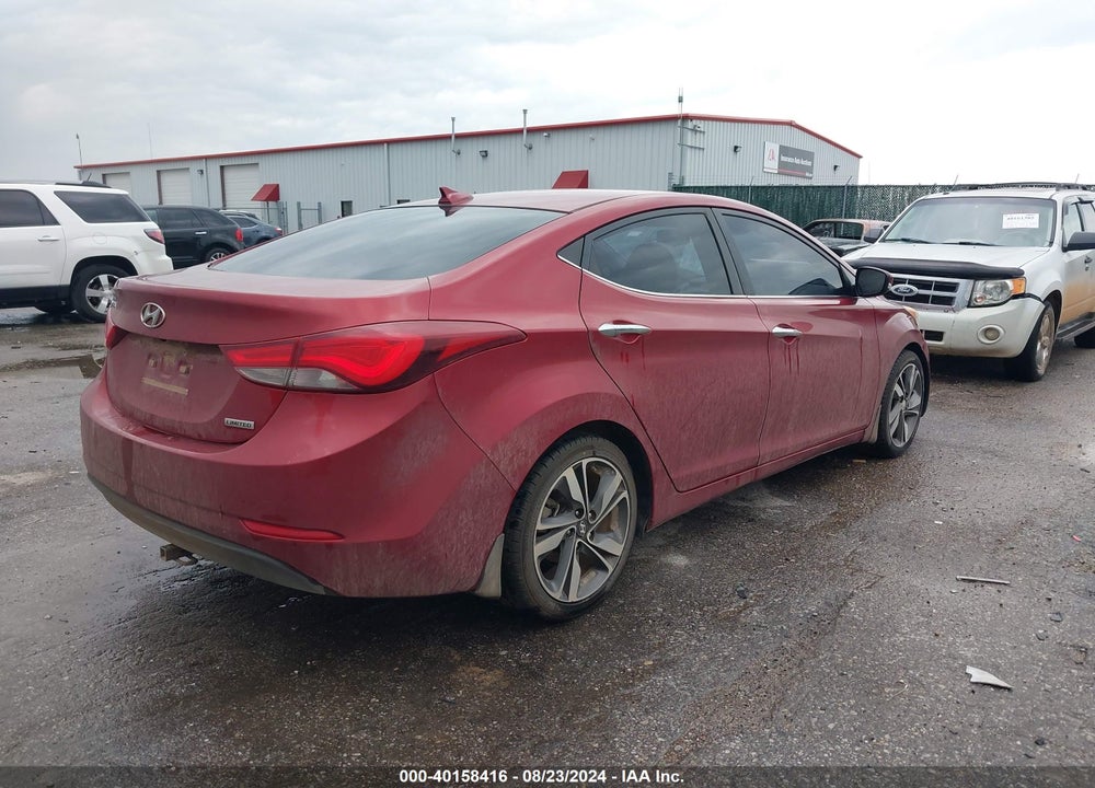 2014 HYUNDAI ELANTRA LIMITED VIN: 5NPDH4AE2EH458225