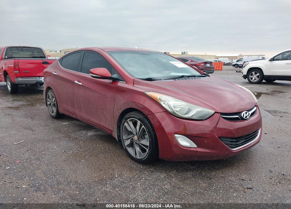 2014 HYUNDAI ELANTRA LIMITED VIN: 5NPDH4AE2EH458225