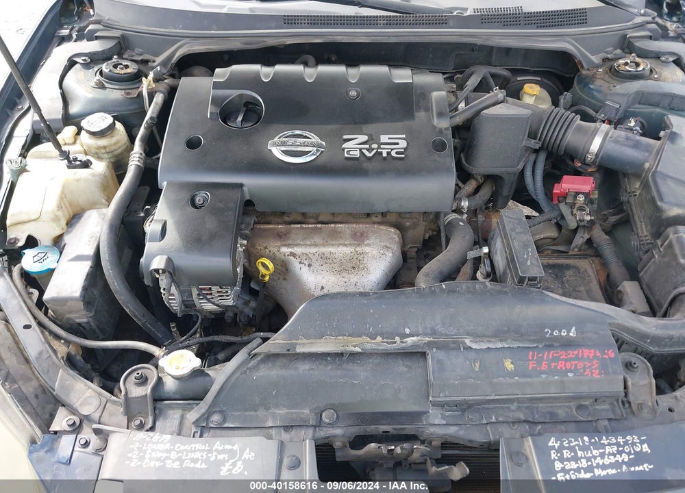 2006 NISSAN ALTIMA 2.5 S VIN: 1N4AL11D36C236528