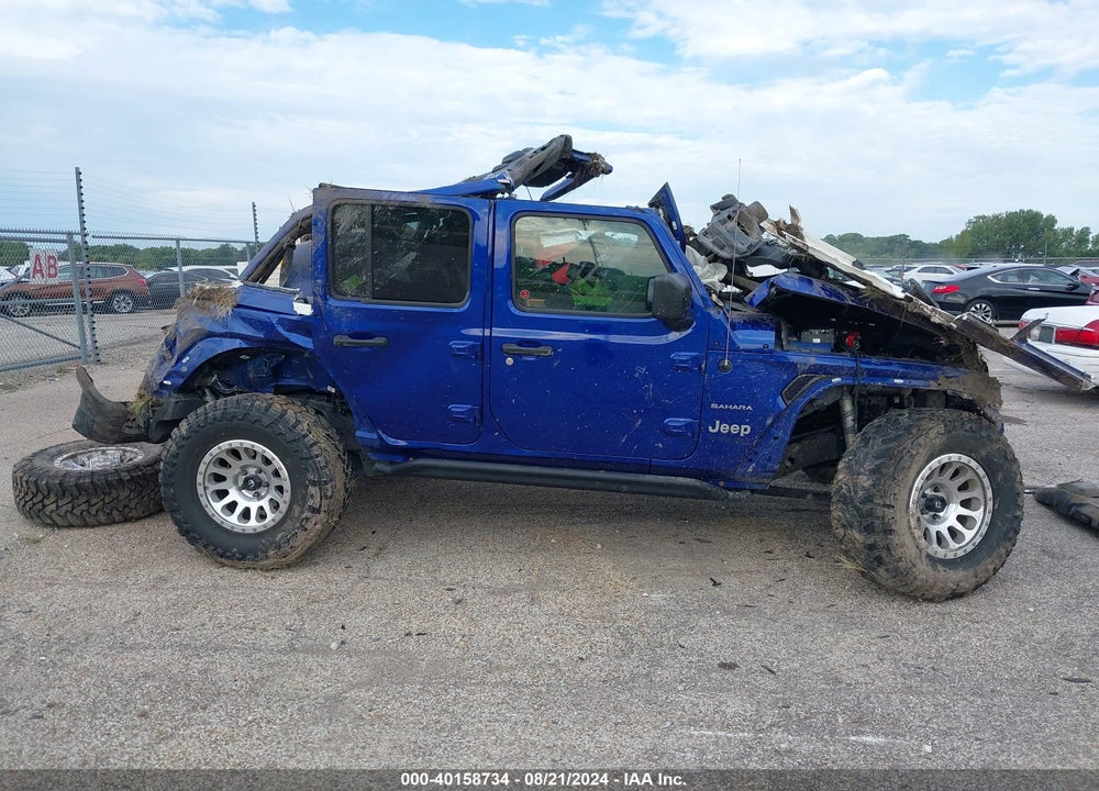 2019 JEEP WRANGLER UNLIMITED SAHARA VIN: 1C4HJXEN0KW607299
