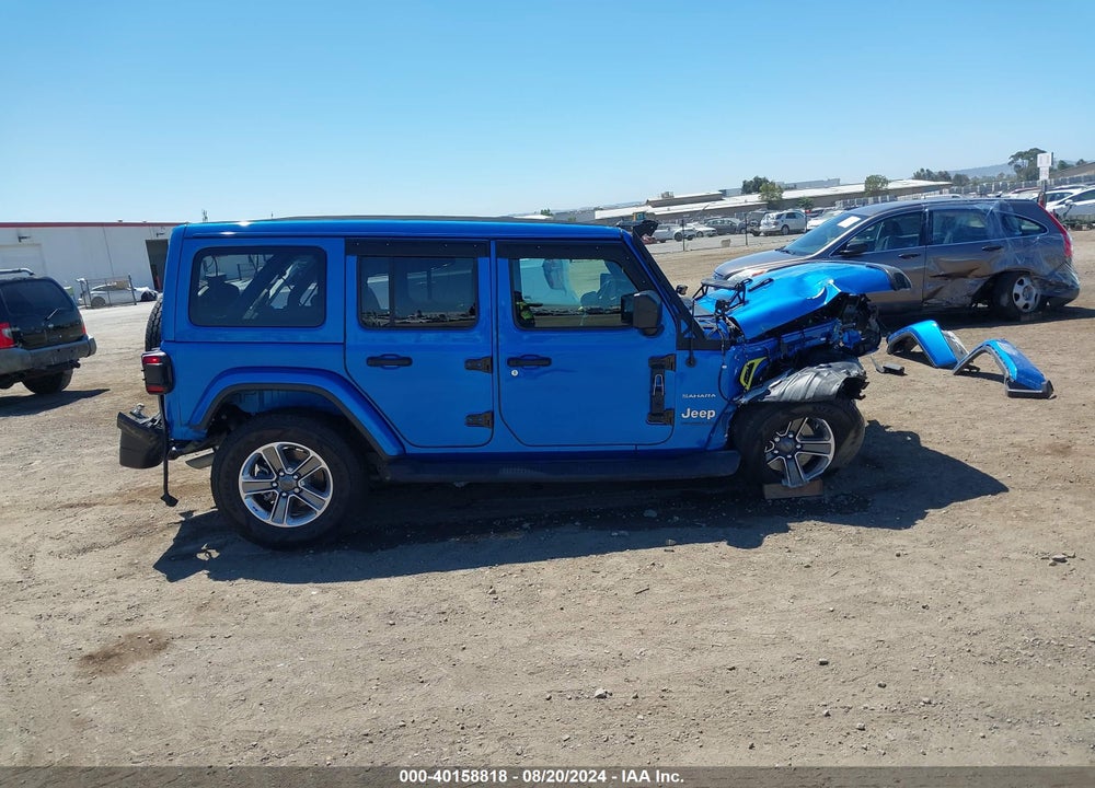 2021 JEEP WRANGLER UNLIMITED SAHARA 4X4 VIN: 1C4HJXEG7MW843629