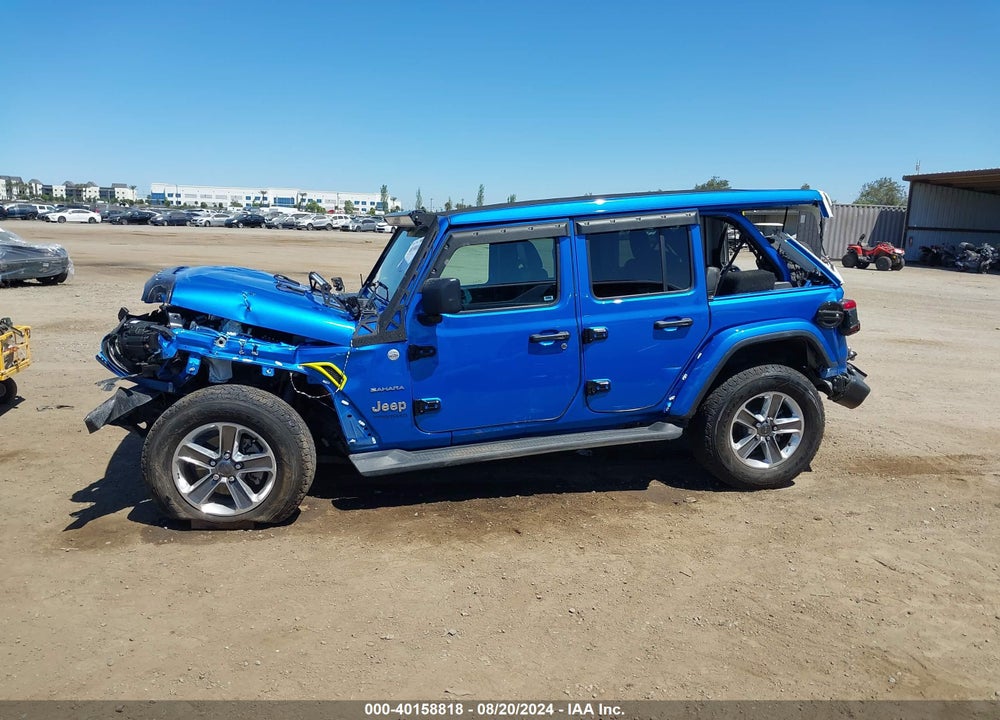 2021 JEEP WRANGLER UNLIMITED SAHARA 4X4 VIN: 1C4HJXEG7MW843629